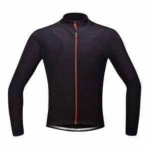 Chaqueta Softshell ligera para hombre 2023 en negro con logotipo personalizado estampado cremallera frontal cuello alto - Product Image 6