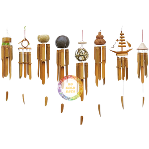 กระดิ่งลมไม้ไผ่สร้างสรรค์ใหม่จากเวียดนาม งานฝีมือรักษ์โลกสำหรับเทศกาลปีใหม่ - แคริลิน - Product Image 6