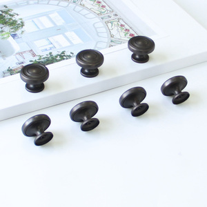 Bouton de tiroir rond vintage en alliage de zinc pour salon chambre cuisine salle de bain meubles décoration et armoire commode - Product Image 2