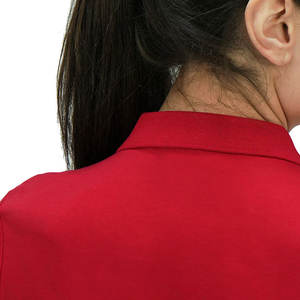 Haute qualité 4 voies extensible Polyester respirant et anti-boulochage Style classique à la mode pour Polo Tee pour femmes en gros bas prix - Product Image 4