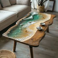 Table à manger convertible en bois de qualité supérieure, moderne, pour hôtel, cuisine et chambre à coucher, haute transparence, en provenance d'Inde