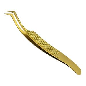 Pince à épiler en acier inoxydable de haute qualité pour extensions de cils Pince à épiler Volume d'extension de cils avec logo personnalisé gratuit - Product Image 1