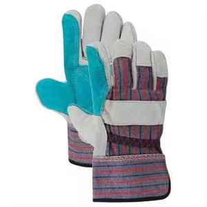 Fourniture directe en usine de gants de gréement en cuir de vachette durables sur mesure gants de sécurité industrielle en gros - Product Image 1