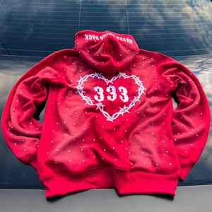 OEM Offre Spéciale Sun Fade Acid Washed Pull à capuche pour hommes Rhinestone personnalisé Lettre Impression Sweat - Product Image 6