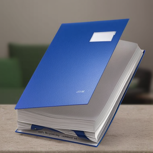 Leitz 100% Recycled Grey Cardboard <b>A4</b> File <b>Folder</b> with 20 Blue Grey Compartments - Product Image 3