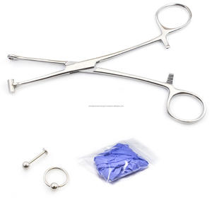 Pinzas Tragus de Acero Inoxidable, Ligeras, Manuales, para Perforaciones Corporales, Grado Quirúrgico Profesional, Herramienta Reutilizable para Perforar Orejas - Product Image 4