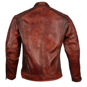 High Quality Customized OEM Men's Leather Bomber <b>Jacket</b> Stand Collar High Street Fashion Canvas Wholesale for Adults - Product Image 4