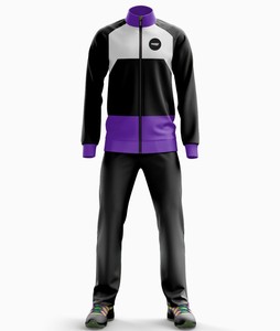 Ensemble de survêtement de sport en polyester, veste et pantalon, pour hommes, femmes et jeunes, tenue d'entraînement pour équipe - Product Image 4