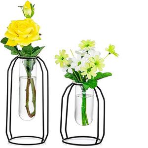 Personnalisé À La Main de fer fleur vases avec noir pour la maison jardin décoration - Product Image 4