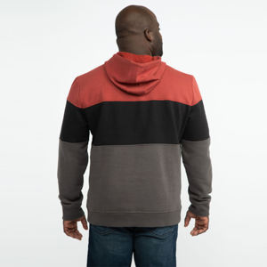 Sweat à capuche à blocs de couleurs pour hommes-Sweat à capuche moderne et polyvalent pour la superposition, idéal pour le sport - Product Image 2