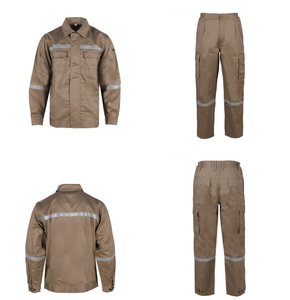 Uniforme de Trabajo Industrial Personalizado OEM, Ropa de Trabajo de Alta Visibilidad, Traje de Trabajo con Chaqueta y Pantalones Cargo con Cinta Reflectante - Product Image 5