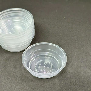 Bol et plateau à salade jetables commerciaux anti-chute en PET transparent - Plastique recyclable pour sushis et nouilles - Product Image 1