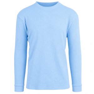 Men's Long Sleeve Crew Neck Waffle-Knit <b>Thermal</b> Shirts - Product Image 3