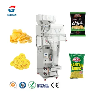 Machine d'emballage automatique de pommes chips banane plantain pesage de sachets machine d'emballage remplissage azote scellage