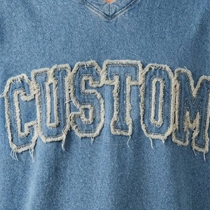 Camiseta Bordada Desgastada de Moda, Transpirable, Cómoda, Estilo Urbano para Hombre - Product Image 6