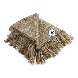 Manta acrílica decorativa India hecha a mano de lujo, sala de estar suave para Material, precio barato - Product Image 1