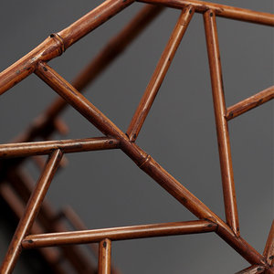 Cadre de fleur en bambou de combinaison manuelle simple pour des meubles de salon - Product Image 4