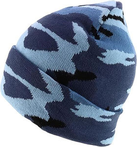 Bonnet en tricot jacquard pour homme, logo personnalisé, uni, vente en gros, bonnet d'hiver, bonnet en laine camouflage, bonnet en tricot 2025 - Product Image 3