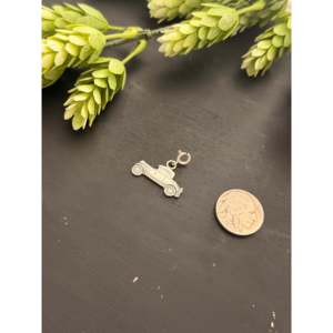 Navajo Made Sterling Silver Rectangle and Square Pendant <b>Charms</b> <b>Car</b> Cast Jewelry Findings with Gemstone Plated Craft - Product Image 1