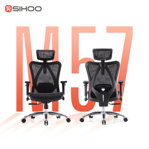 Silla de Oficina <span class=keywords><strong>Sihoo</strong></span> <span class=keywords><strong>M57</strong></span> Totalmente de Malla, Silla Ergonómica Ajustable, Silla de Oficina para Trabajo Intenso - Product Image 2