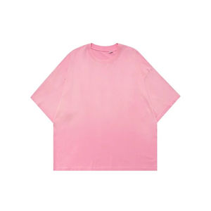 T-shirts personnalisés délavés à l'acide 100% coton respirant tricoté anti-froissement anti-boulochage style décontracté logo avant unisexe homme - Product Image 4