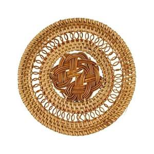 New Latest Design Round <b>Rattan</b> Woven <b>Placemats</b> for Dining Table Table Decor Christmas Ratan <b>Placemats</b> <b>Placemats</b> Wholesales - Product Image 3