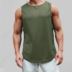 Camiseta sin mangas informal para correr de verano para hombre, 100% algodón, nueva moda de estilo callejero, Top de punto transpirable, ropa deportiva sublimada - Product Image 3