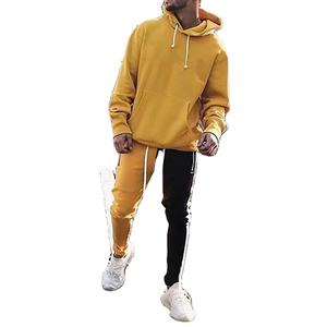 เสื้อฮู้ดผู้ชายทรงหลวมเปิดไหล่ทรงบ็อกซี่เข้ารูปเสื้อผ้าแนวสตรีทเสื้อครอปแบบหนาดีไซน์ใหม่ออกแบบได้ตามต้องการ - Product Image 1