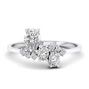 REYES, venta al por mayor, anillos de compromiso de moissanita de 0,99 quilates de corte ovalado, joyería fina de Plata de Ley 925 Original, regalo de boda para ella - Product Image 1