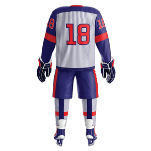 Jersey de Hockey sobre Hielo Personalizado con Impresión Digital, Transpirable, Manga Larga, Cuello en V, Estilo Encaje, Diseño de Logotipo Personalizado, Uniforme de Equipo - Product Image 3