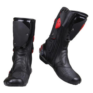 Chaussures de moto en cuir respirantes et imperméables pour adultes - Haute qualité toutes saisons - Product Image 2