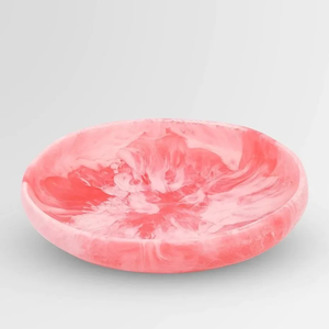 Bols en résine rose nuageux pour la nourriture ou les salades petit bol en résine pour servir les pâtes et les céréales - Product Image 2