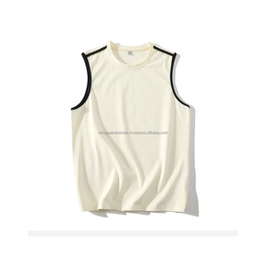 Fabriqué en usine personnalisé Spandex Nylon hommes sans manches vêtements de sport Flex sarcelle débardeur vêtements de sport séchage rapide débardeur - Product Image 2