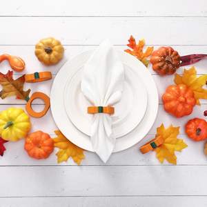 Servilleteros de Madera Premium con Forma de Calabaza, Vajilla Ecológica con Temática Otoñal para Fiestas y Eventos de Acción de Gracias, Logotipo Personalizado Disponible - Product Image 4