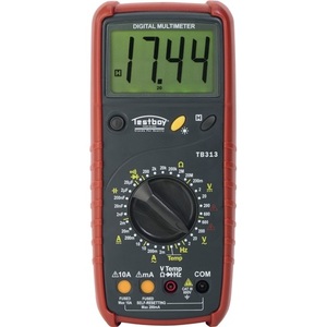 มัลติมิเตอร์แบบดิจิตอล Testboy 313 0-600 V AC & 0-600 V DC RMS เครื่องทดสอบแบบพกพาช่วงสูง - Product Image 1