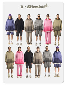 Sucio lavado sudadera 100% algodón ácido lavado Sudadera con capucha Oversize en blanco Terry peso pesado vintage sudaderas pulóver sudaderas con capucha - Product Image 4