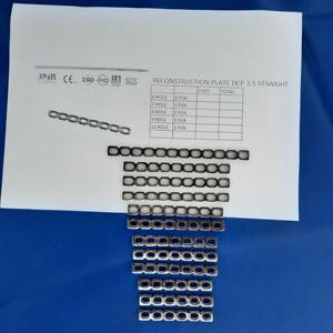 Placa de Reconstrucción Recta MEDIVA ESSENCE DCP 3.5, Implantes de Acero Inoxidable Alemán, Instrumento Manual con Certificación CE Clase I - Product Image 1