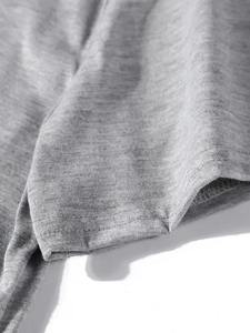 Camisetas de Color Gris Sólido para Hombre, Camisetas Nuevas de Alta Calidad, Camisetas Informales de Verano, Tops de Algodón, Camisetas Transpirables de Hip Hop - Product Image 4