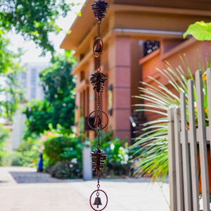 Meilleur prix de gros Chaîne de pluie suspendue décorative pour la maison Conception unique Tuyaux de descente d'arrosage Chaîne de gouttière Décoration de jardin - Product Image 3