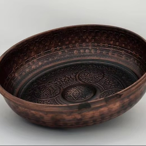 Cuenco de spa portátil de cobre para pedicura con borde ancho para tratamientos de pies Uso en el hogar o en el salón Disponible a granel - Product Image 3