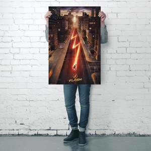 Modern Style the Flash Main <b>Poster</b> Black Frame Wall Decor Paper Art - Product Image 3