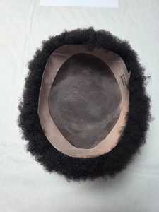 Peluca de Cabello Humano Indio 100%, Estilo Afro, con Ondas Sueltas y Profundas, Resistente al Agua, Base Mono BD - Product Image 6