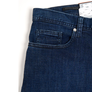 Jean décontracté pour homme, coupe droite, cinq poches, délavé moyen, fermeture éclair, coupe classique, confortable, respirant, tissu doux, durable, pour le quotidien - Product Image 2