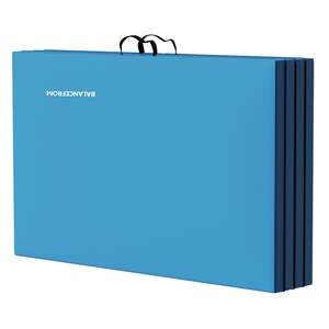 BalanceFrom Tappetino Pieghevole Blu per Ginnastica con Trave di Equilibrio Sezionale, Attrezzatura e Accessorio per Fitness - Product Image 4
