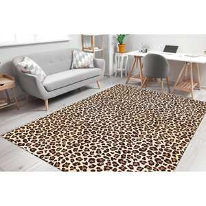 Tapis à motifs géométriques - Moderne, facile à nettoyer, pour usage extérieur, avec poils doux - Product Image 2