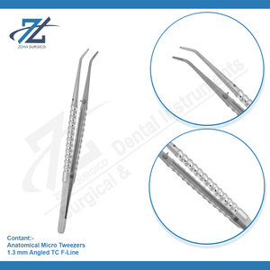Microfórceps Anatómicos Angulados de 1.3 mm, Acero Inoxidable de Alta Calidad, Uso Dental Profesional Manual, Fabricante de Pakistán - Product Image 3