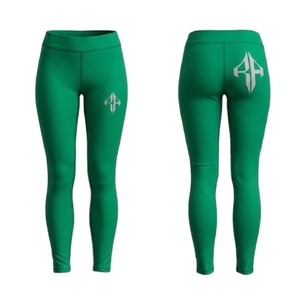 Leggings pour femmes de haute qualité, en Spandex/Nylon, style décontracté, technique, imprimé par sublimation, séchage rapide, taille élastique - Product Image 1