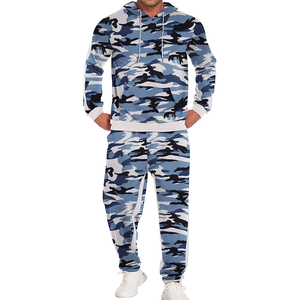 Costume empilé pour hommes Streetwear survêtement survêtement pour hommes deux pièces Jogger Flare pantalon ensembles Baggy survêtement ensemble - Product Image 2