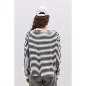 Sudadera de algodón 100% a rayas de manga regular para uso diario - Product Image 5