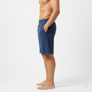 Heavyweight Men Fleece Shorts Thick Cotton Athletic Workout Gym Fitness Casual Streetwear Comfortable Fit Summer Wear - Product Image 3